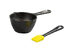 Lodge LMPB21 Cast Iron Melting Pot and Silicone Brush