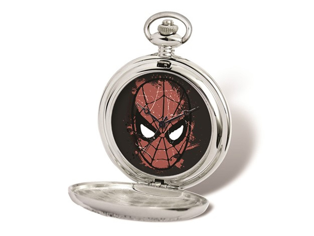 Marvel Spiderman Face with Chain Pocket Watch