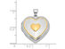 Sterling Silver Heart Shaped Locket Pendant with Chain