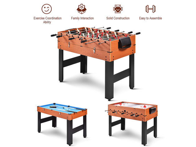 Multi Game Table 3 In 1 Pool Table Slide Air Hockey And Foosball Combo –  WarehousesChoice