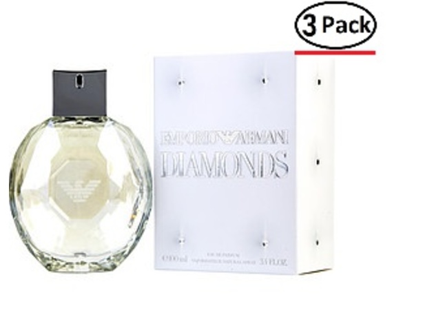 EMPORIO ARMANI DIAMONDS by Giorgio Armani EAU DE PARFUM SPRAY 3.4 OZ for WOMEN Package Of 3 StackSocial