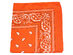 Pack of 6 Paisley 100% Cotton Bandanas Novelty Headwraps - 22 inches - Orange