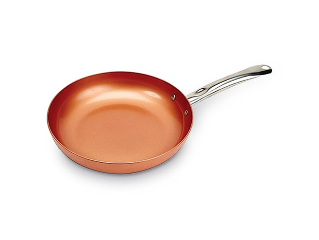 Zero oil or butter required for cooking up your favorite meals in these original copper pans.