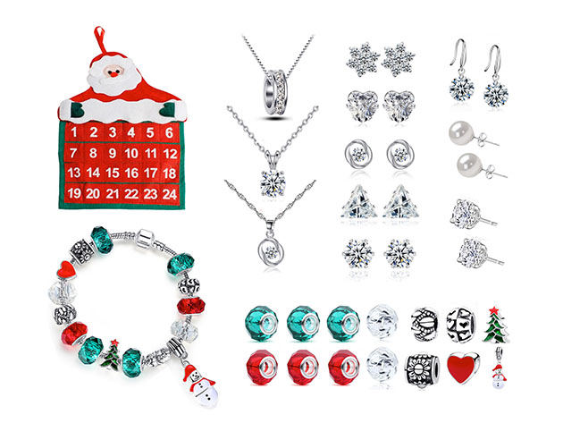 25-Piece Jewelry Advent Calendar with Swarovski Crystals