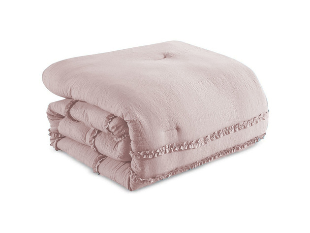 Hallmart Collectibles Odessa Full/Queen 4 Piece Comforter Set Pink
