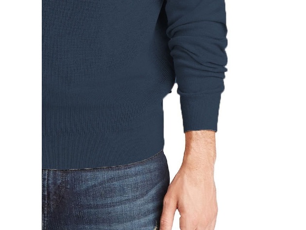 Nautica Men's Navtech Crewneck Solid Sweater Navy Size Small