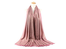 Shimmered Shawl: Two-Toned Elegance (Pink Champagne)