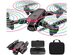 Drone Equipped with RGB Fan Blades, Dual 4K Camera, Three-way Obstacle Avoidance Camera, 4 Extra Blades and 2 Batteries