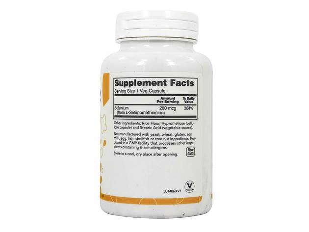 LuckyVitamin - Selenium Essential Mineral 200 mcg. - 180 Veg Capsules
