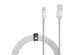 Piston Connect Braid 360: 5ft MFi Lightning Cable (Silver/2-Pack)