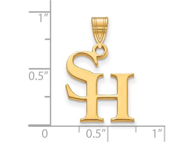 10k Yellow Gold Sam Houston State Medium Pendant