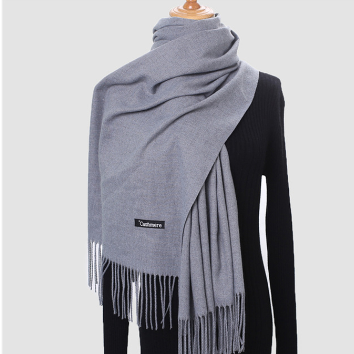 Lavisha Cashmere-Blend Shawl (Heather Grey)