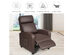 Recliner Massage Chair, Ergonomic Adjustable Single Sofa with Padded Seat - Brown