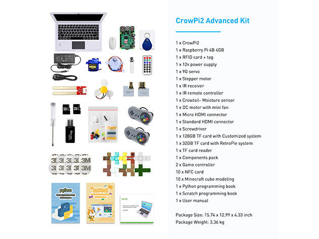 CrowPi2 All-in-1 Raspberry Pi & STEM Learning Platform (Advanced Kit)