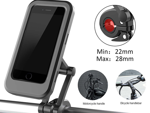 Mounted Shield Waterproof Bike Phone Mount