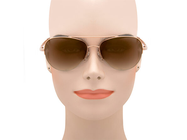 NWT Oscar de la Renta Women\'s Large Rose Gold Aviator Sunglasses, OS. SSC4028. O by Oscar de la Renta Women main image 3