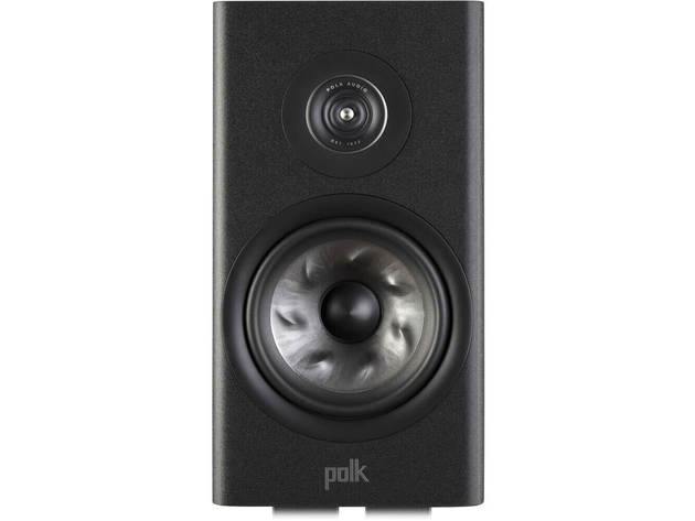 Polk Audio R200BK Reserve R200 Large Bookshelf Speakers (Black, Pair)