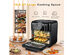 Costway 8-in-1 Air Fryer 10.6QT Digital Toaster Oven Rotisserie w/ Accessories - Black