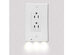 Outlet Cover with Built-In LED Night Light (Duplex/Rounded/5-Pack)