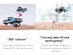 Ninja Dragon Max Flip Headless HD Camera Gesture Control Drone (Blue/2-Pack)