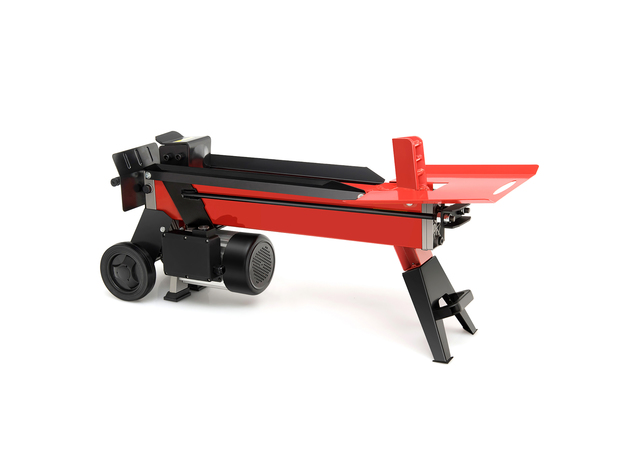 Costway 7-Ton Horizontal Electric Log Splitter Wood Cutter 2000W Motor w/ Wheels - Red