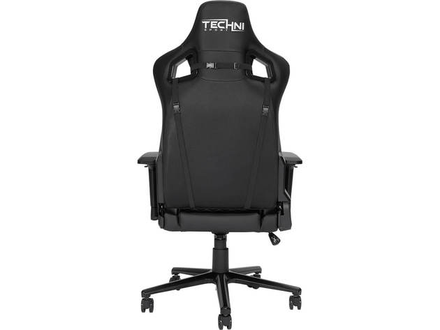 RTA Products RTATS83BK Techni Sport Ergonomic High Back Gaming Chair - Black