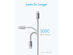 Anker Premium Double-Braided Nylon USB-C to USB-A Cable Silver