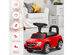 AMG Mercedes Benz Licensed Kids Ride On Push Car with Music Horn and Storage White\Black\Red - Red