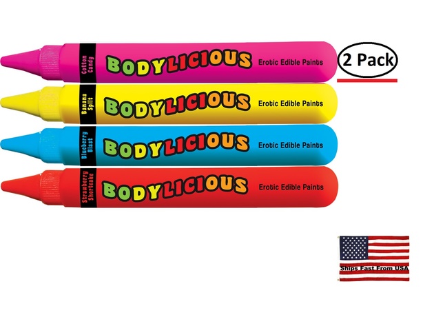 ( 2 Pack ) Bodylicious Edible Body Pens - 4pk. - Assorted  Flavors