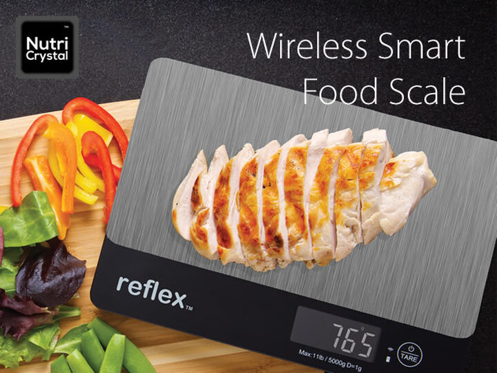 ReFleX Wireless Bluetooth Smart Food Scale - NutriCrystal - White