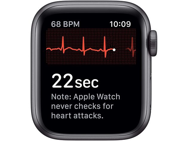 Apple Watch Series 5 40 Millimeters Electrical Space Gray Aluminium Case With Black Sport Band (New Open Box)