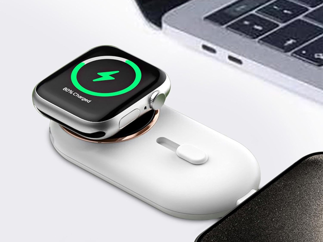 2000mAh Power Bank & Apple Watch Charger (White/4-Pack)