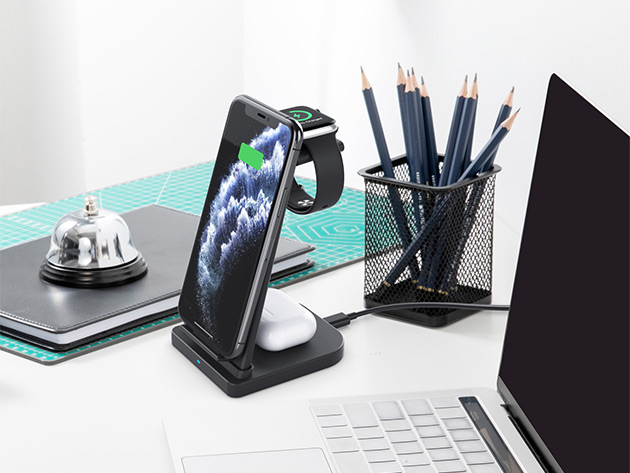 3-in-1 Fast Wireless Charging Stand