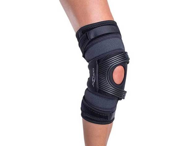 DonJoy AirCast Hinged Tru-Pull Knee Support Right for Patella Misalignment/Dysfunction, X-Small: 13 Inches - 15.5 Inches