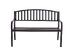 Costway 50'' Patio Garden Bench Park Yard Outdoor Furniture Steel Slats Porch Chair Seat - Black