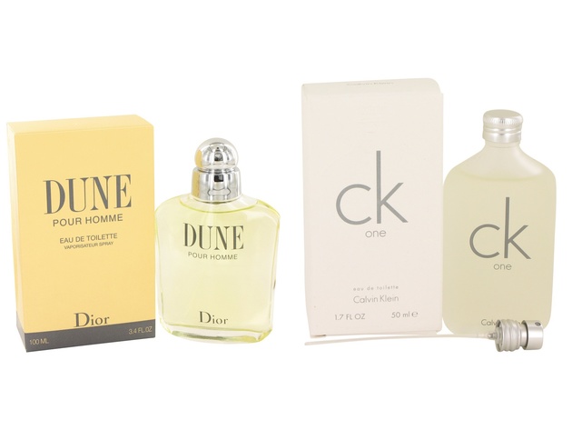 Gift set  DUNE by Christian Dior EDT Spray 3.4 oz And  CK ONE EDT Pour/Spray (Unisex) 1.7 oz