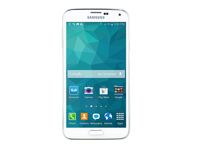 Samsung Galaxy S5 (White) & 1-Yr Unlimited Talk-and-Text from FreedomPop