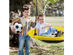 Costway 40'' Flying Saucer Round Tree Swing Kids Outdoor Play Set Gift w/Adjustable Ropes - Yellow/Black