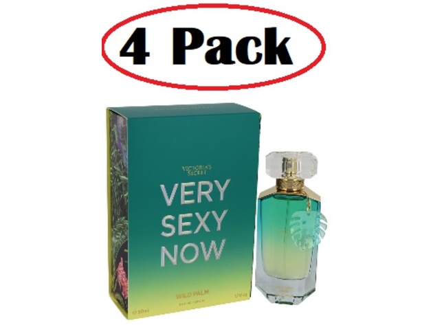 4 Pack Of Very Sexy Now Wild Palm By Victoria S Secret Eau De Parfum Spray 1 7 Oz Joyus