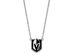 Sterling Silver NHL Golden Knights LG Epoxy Necklace, 18 In