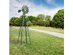 Costway 8Ft Tall Windmill Ornamental Wind Wheel Silver Green And Yellow Garden Weather Vane - Green