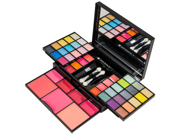 SHANY 'Fix Me Up' Makeup Kit - Eye Shadows,  Lip Colors, Blushes, and Applicators