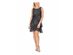 LSNY Fashions Women's Metallic Tiered Shift Dress Black Size 16
