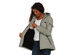 Helios Paffuto Heated Women's Coat with Power Bank (Gray/Large)