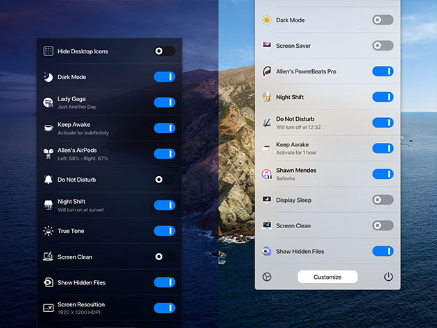 One Switch Menu Bar App for Mac (1 Device)