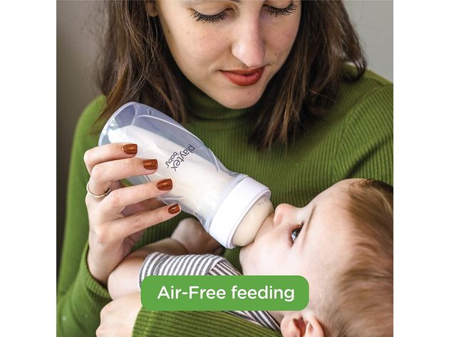 Playtex Baby Nurser Reusable Silicone Pods Breastmilk Storage and Air-Free Feeding, 6 Ounce, 6 Count