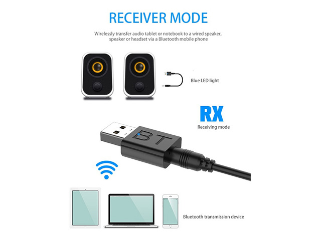 Mini 3.5mm AUX Wireless Bluetooth 5.0 Adapter