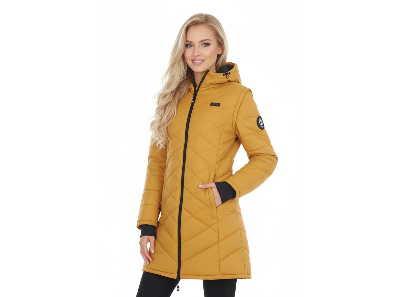 Women's Helios Hybrid Heated Coat (Golden/XL)