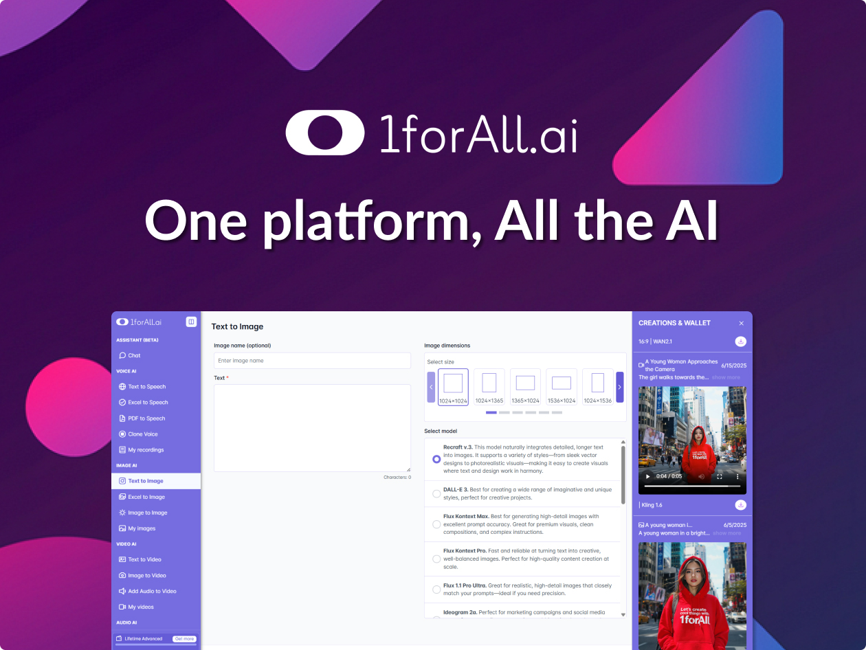 1ForAll AI: Lifetime Subscription