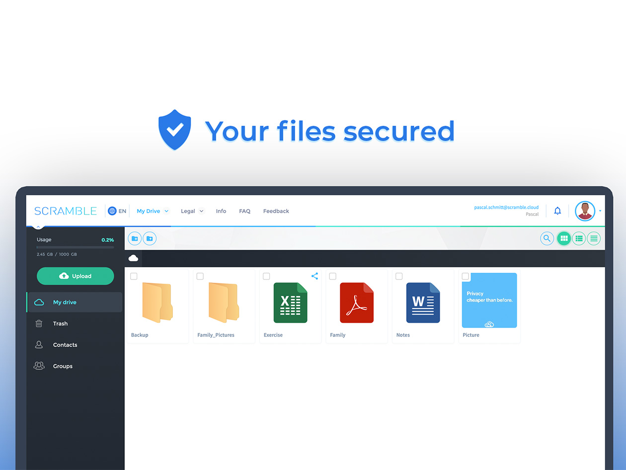 Scramble Cloud Storage: Lifetime Subscription